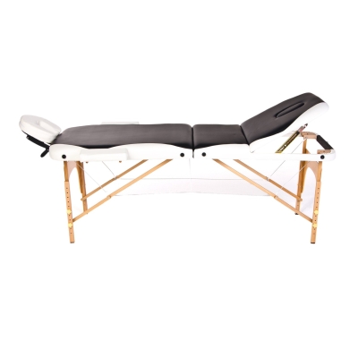 Comfort Plus Ahşap Masaj Masası İthal 305-Siyah Beyaz