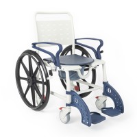 Comfort Plus DM-8088B Banyo ve Tuvalet Sandalyesi (Lacivert) (6 Tekerlekli)