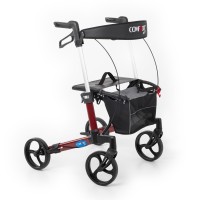Comfort Plus Spırıt X3 Bordo Alüminyum Lux Rolatör Yürüteç